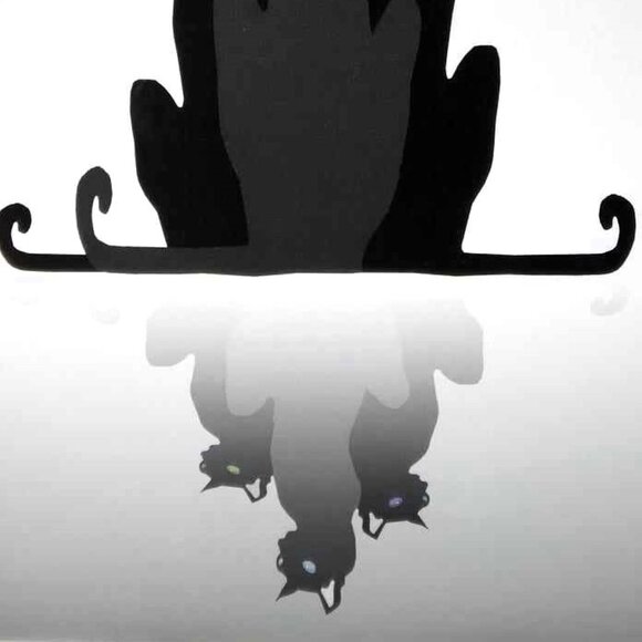 "ALLEY CATS" Original Art Canvas Giclee Wrap - Picture 6 of 8